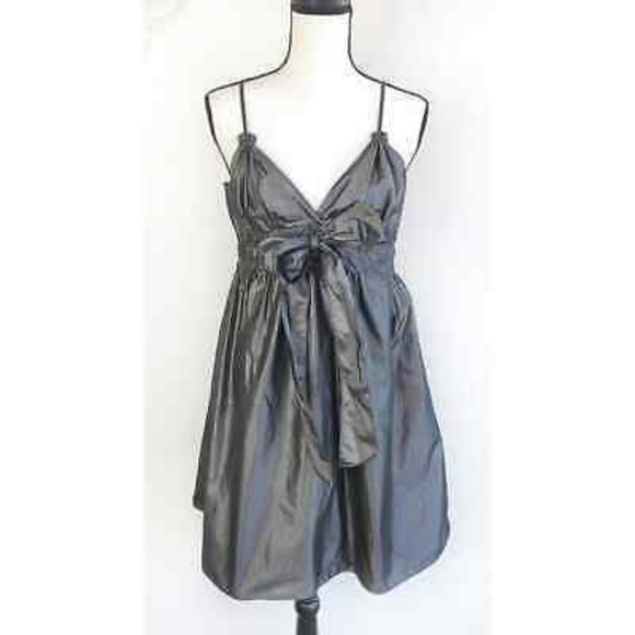 Maxx Studio Medium Gunmetal Silver baby doll dress - Picture 2 of 7